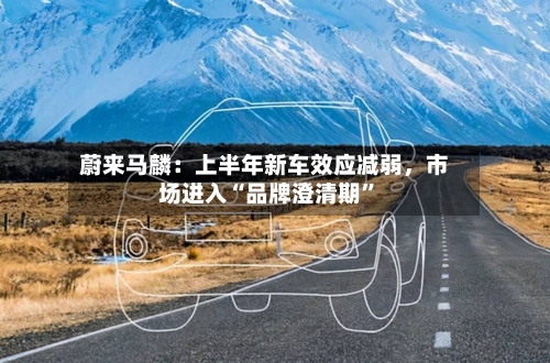 蔚来马麟：上半年新车效应减弱，市场进入“品牌澄清期”-第3张图片