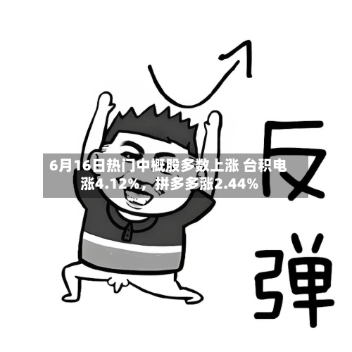 6月16日热门中概股多数上涨 台积电涨4.12%，拼多多涨2.44%-第2张图片